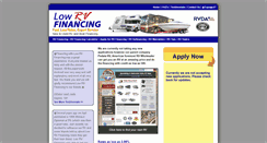 Desktop Screenshot of lowrvfinancing.com